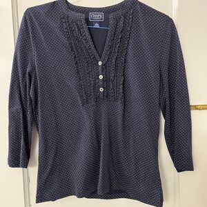 Navy Chaps blouse, L